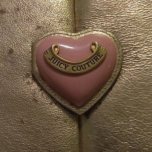 Juicy Couture metallic like pink and  gold address/days of week/notepad book